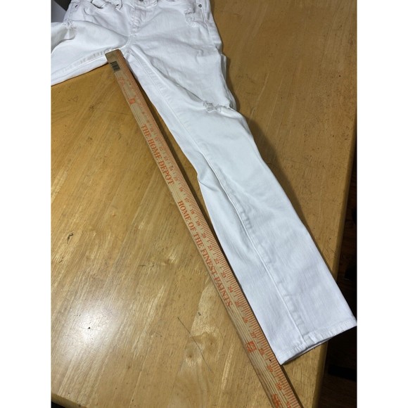 AG Adriano Goldschmied The Stilt Cigarette Womens 26R Low Rise white Jeans - Picture 9 of 10